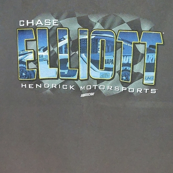 Hendrick Motorsprts Chase Elliott TShirt Size Medium Grey - Picture 2 of 4